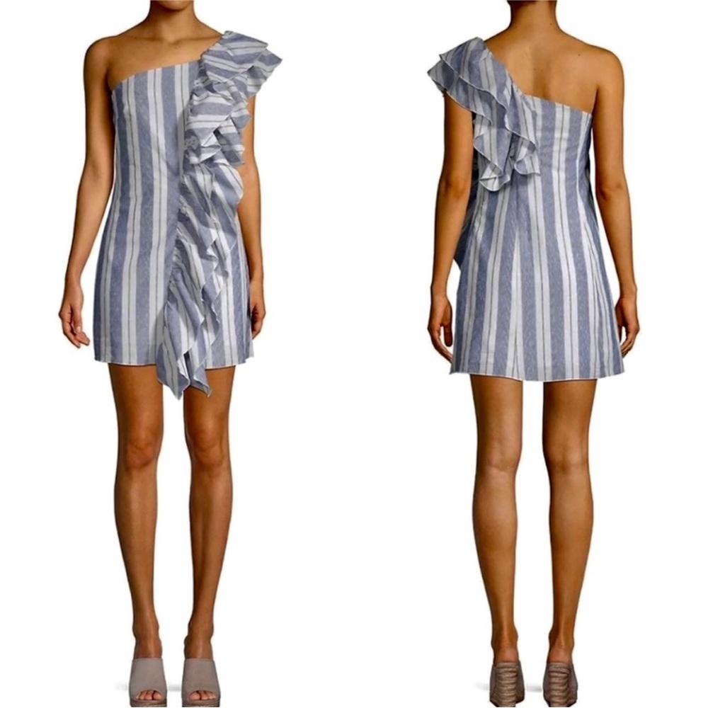 FREE GENERATION cotton one shoulder dress